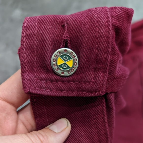 Cross Colours Crafted in South Central L.A Burgundy cotton oversize denim XL - Picture 6 of 12
